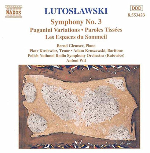 Soloistspolish Nrsowit - LUTOSLAWSKI: Symphony No. 3 / Paganini Variations [CD]