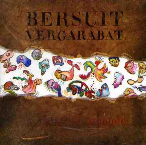Bersuit Vergarabat album cover with colorful, abstract cartoon figures.