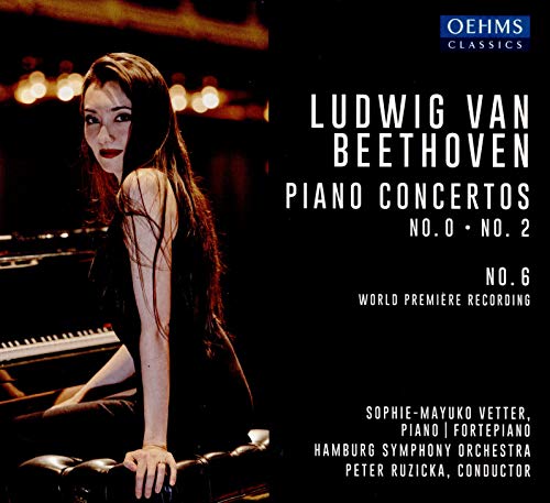 Sophie Mayuko Vetter - Ludwig Van Beethoven: Piano Concertos No. 0, No. 2, No. 6 (World Premiere Recording) [CD]