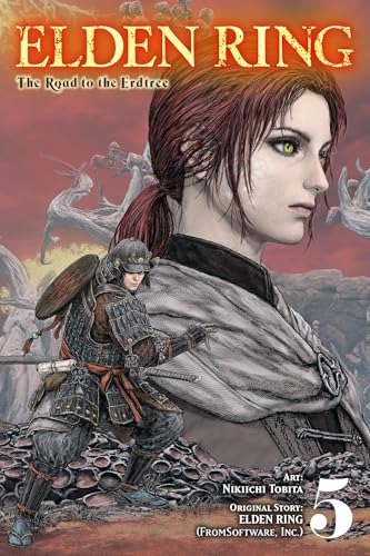 Manga cover featuring a samurai character and a woman with red hair.
