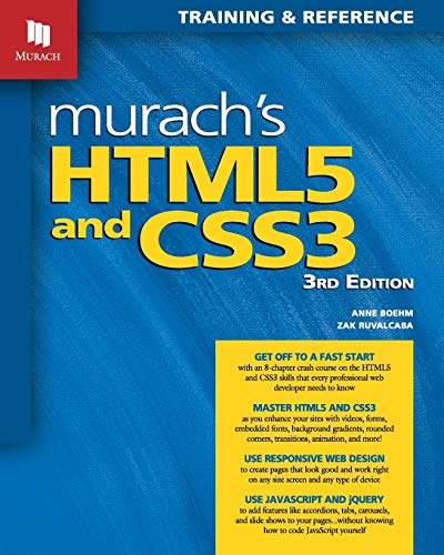 Murach’s HTML5 & CSS3