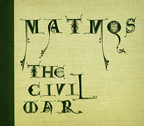 Matmos album cover, ornate lettering spelling "The Civil War" on yellow.