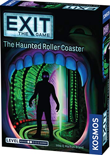 Thames & Kosmos 697907 EXIT Haunted Roller Coaster | Level: Beginner | Unique Escape Room Game, 1-4 Players | Ages 10+ |