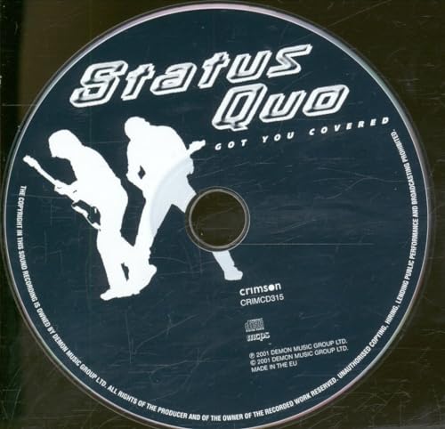 Status Quo “Got You Covered” CD with silhouetted musicians.