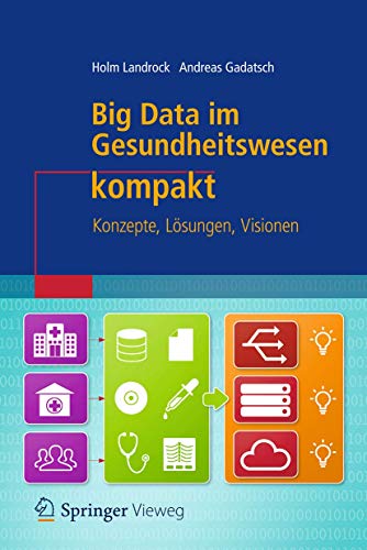 Book cover titled Big Data im Gesundheitswesen kompakt with colorful icons and blue background.