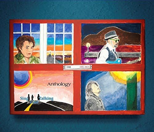 CD cover with four painted panels featuring portraits and landscapes.