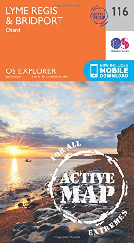 OS Explorer Map Active (116) Lyme Regis and Bridport (OS Explorer Active Map)