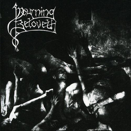 Black and white album cover with distorted figures and band logo.