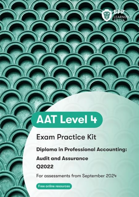 Green cover with "AAT Level 4 Exam Practice Kit" text and BPP logo.