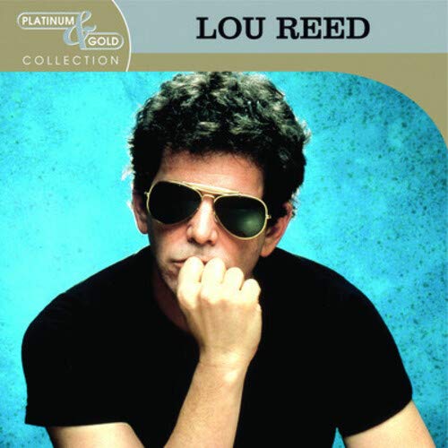 Lou Reed album cover featuring a portrait of the musician in sunglasses.