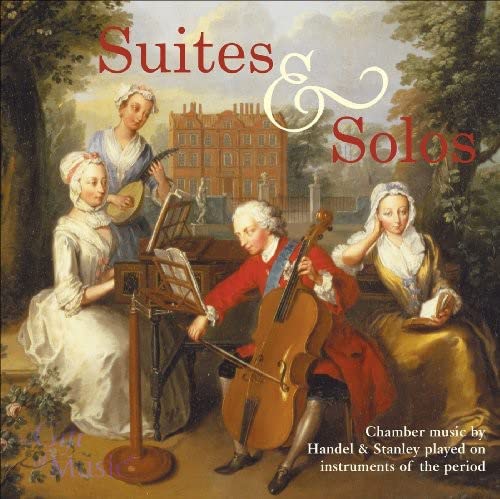 CD cover depicting 18th-century musicians in a garden setting.
