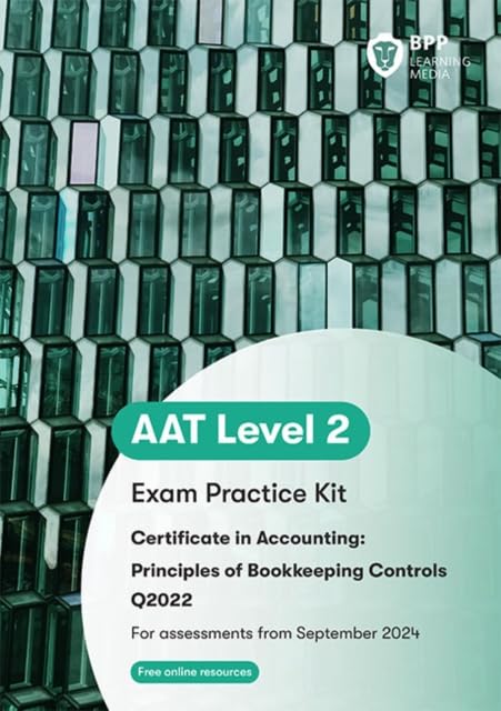 AAT Level 2 Exam Practice Kit cover with building facade background.