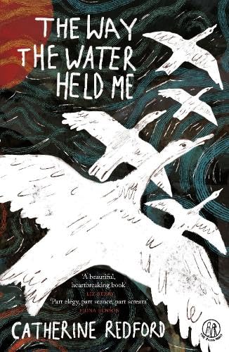 Book cover with white birds flying above dark, swirling water.