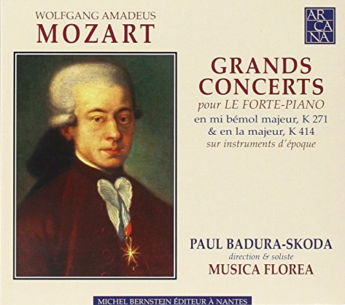 CD cover featuring a portrait of Mozart and text in French.