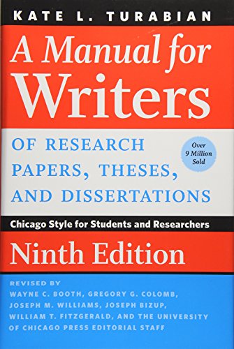 A Manual for Writers of Research Papers