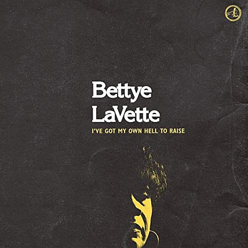 Bettye LaVette album cover, dark background, portrait in yellow.