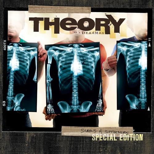 Album cover for Theory Of A Deadman’s “Scars And Souvenirs” with x-rays.