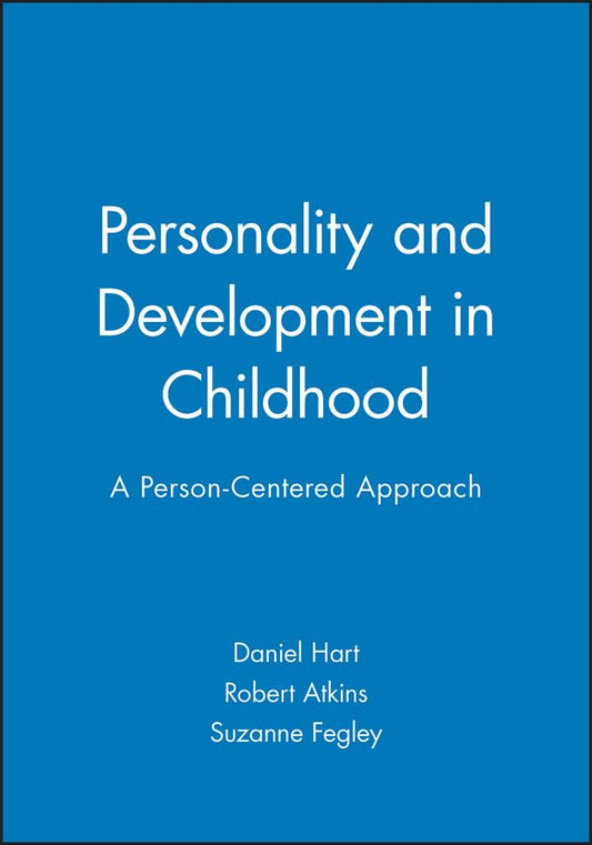 Personality and Development in Childhood: A Person-centered Approach