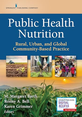 Book cover: "Public Health Nutrition" with images of farming and markets.