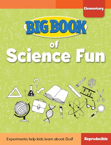 Book cover: "Big Book of Science Fun" with science illustrations.