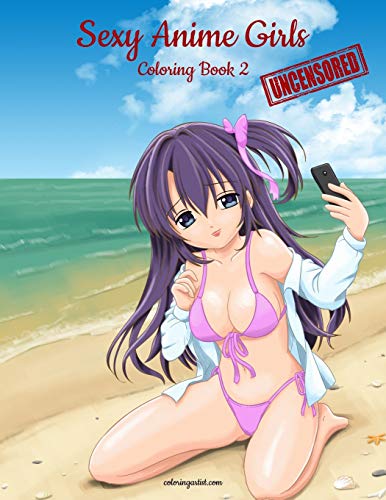 Sexy Anime Girls Uncensored Coloring Book for Grown-Ups 2 : 2