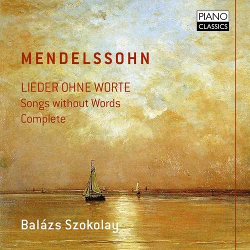 CD cover for Mendelssohn’s “Lieder Ohne Worte” with a seascape painting.
