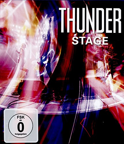 Blu-ray cover for “Thunder - Stage” featuring a blurred concert performer.