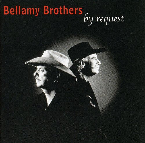 CD cover of Bellamy Brothers in cowboy hats, black and white.