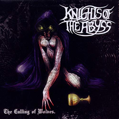 Dark album cover featuring a hooded figure and ornate lettering.