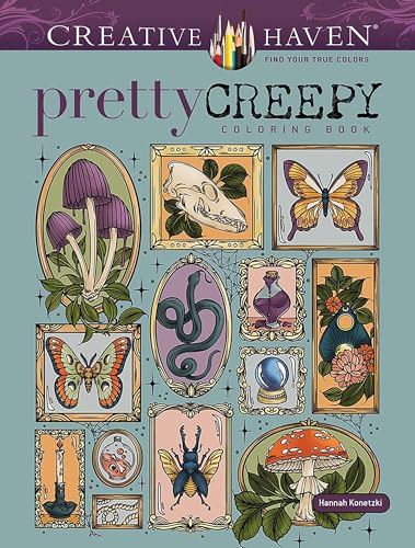 Creative Haven Pretty Creepy Coloring Book