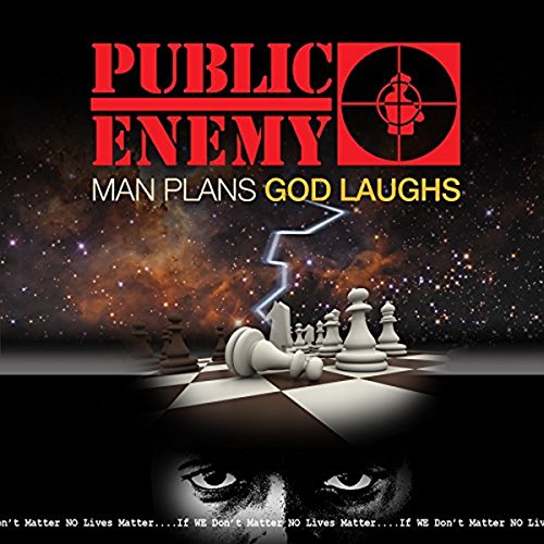Public Enemy album cover: chess pieces, lightning, and a starry background.