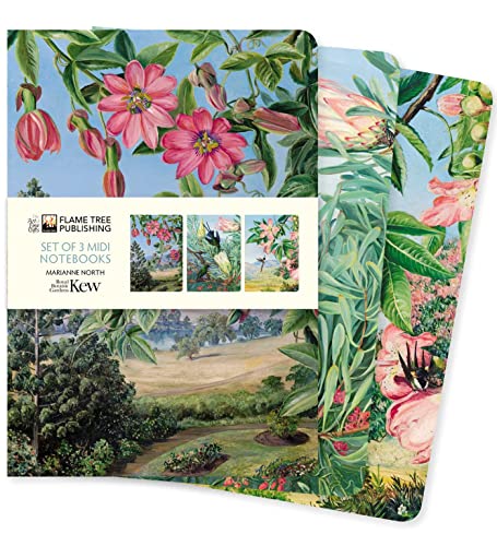 Kew Gardens: Marianne North Set of 3 Midi Notebooks: Marianne North Midi Notebook Collection (Midi Notebook Collections)