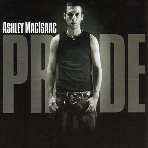 Ashley MacIsaac CD cover: black and white portrait of a man.