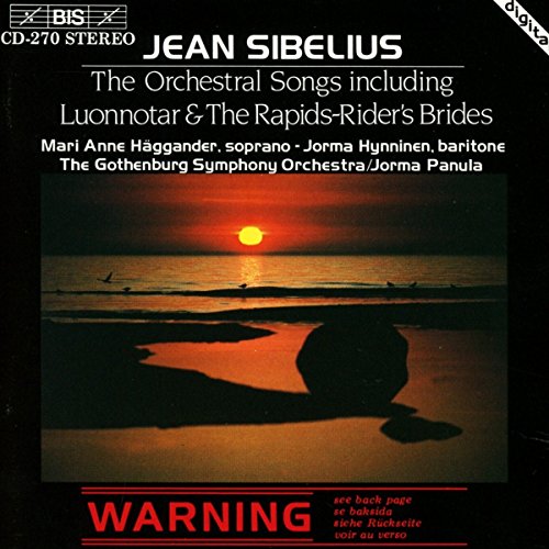 Gothenburg Sojarvi - Sibelius: The Orchestral Songs [CD]