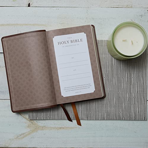 NRSV, Catholic Bible, Gift Edition, Leathersoft, Brown, Comfort Print: Holy Bible