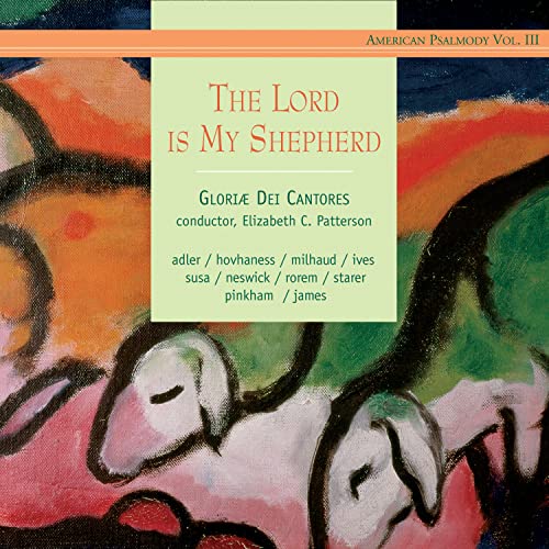 CD cover with abstract painting of faces and title "The Lord is My Shepherd".