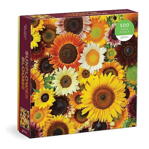 Galison 9780735374904 Sunflower Blooms Jigsaw Puzzle, Multicoloured, 500 Pieces