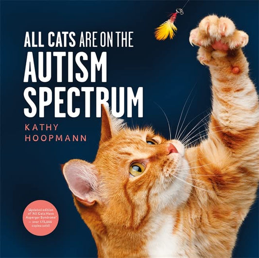 Book cover featuring cats in various poses and expressions on a plain background.