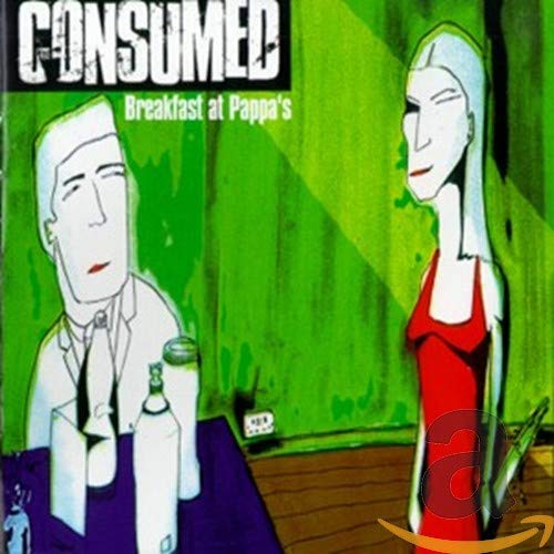 CD cover: "Consumed - Breakfast at Pappa's" with stylized figures.
