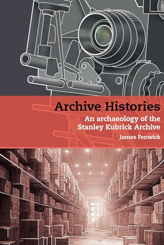 Book cover with film equipment illustration and archive storage background.