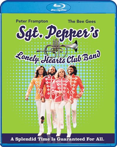 Blu-ray cover for “Sgt. Pepper’s Lonely Hearts Club Band” featuring the Bee Gees.