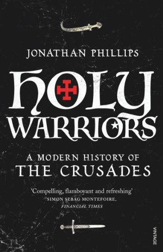 Book cover for "Holy Warriors" with a red cross and swords imagery.