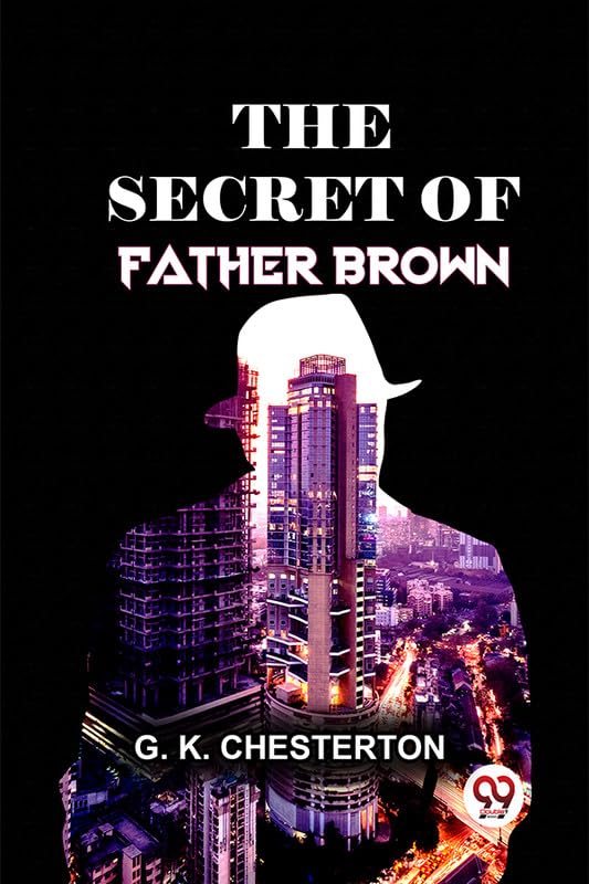 Book cover: "The Secret of Father Brown" with a city skyline silhouette.