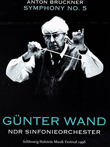 DVD cover featuring conductor Günter Wand with orchestra, titled "Bruckner: Symphony No. 5".