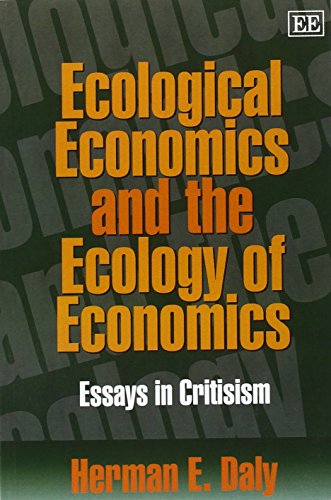 Book cover with orange title text on a dark green background by Herman E. Daly.