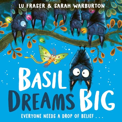 Colourful children's book cover featuring a basil plant with a determined expression.