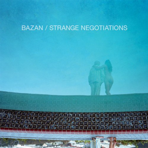 CD cover for David Bazan’s “Strange Negotiations” with couple embracing.