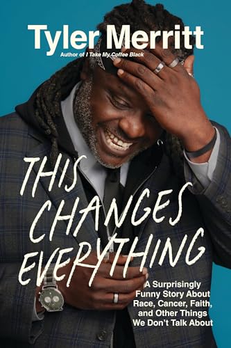 Book cover featuring Tyler Merritt smiling with hand on forehead.