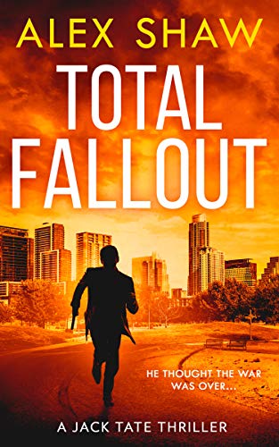 Book cover: silhouetted figure running toward a burning cityscape.