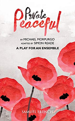Play script cover with red poppies, title “Private Peaceful” and author details.